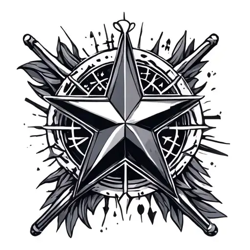 star with symbols
