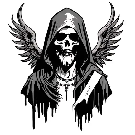 Hooded reaper symbolism to jesus christ - Variation 2