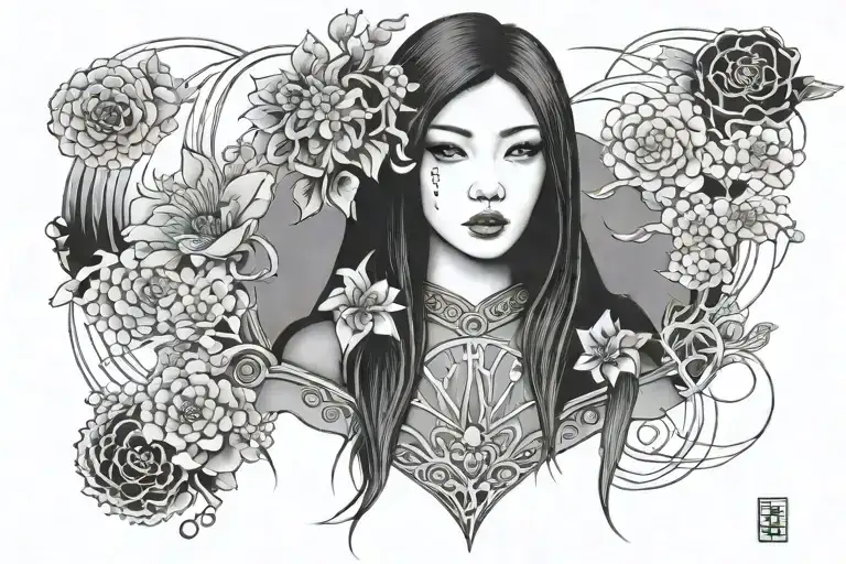 japonese goth woman