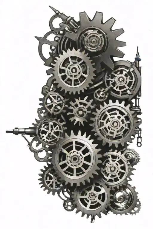 Biomechanical steam punk gears