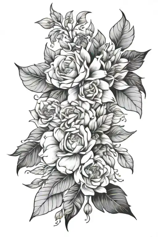 floral feminine mosaic - Variation 2