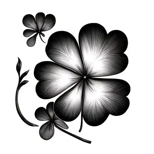 5 -sheet clover made only - Variation 2