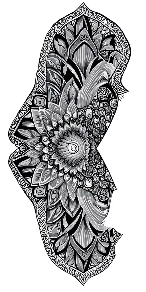 cover up geometric mandala psychedelic interpretation
