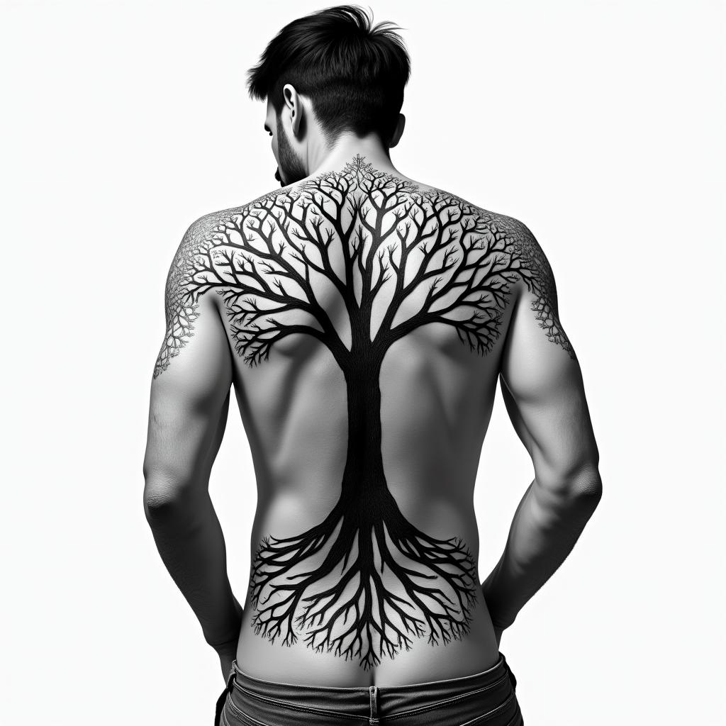 Botanical tattoo example 3