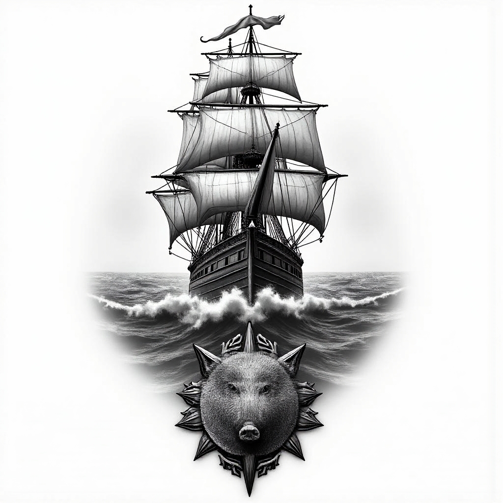 Can we turn this animal into an old Scottish boarundefined