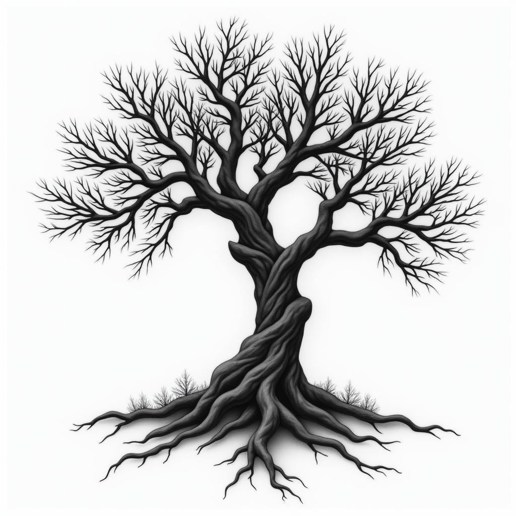 Poison Treehigly detailed tattoo - Variation 4