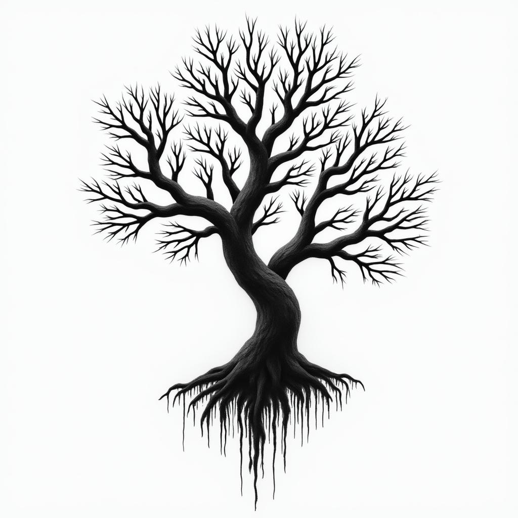 Poison Treehigly detailed tattoo - Variation 2