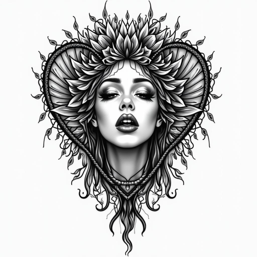 Hear no see no speak noin bohemian style tattoo, 8k - Variation 2