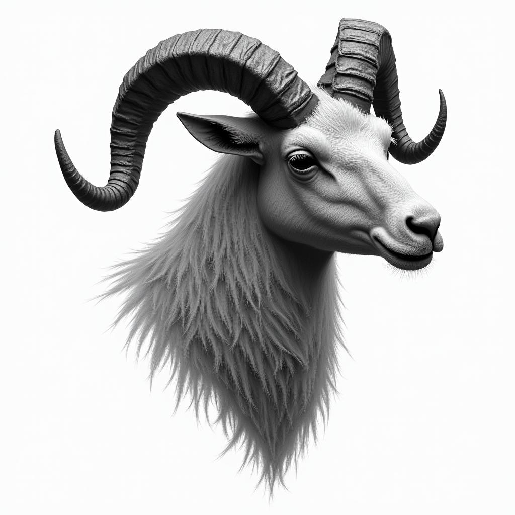 Ezra, Capricorn, December 27thin realism tattoo style, featuring a highly detailed, lifelike, capturing every detail, photorealistic, ultra realistic, intricate shading, smooth and sharp,