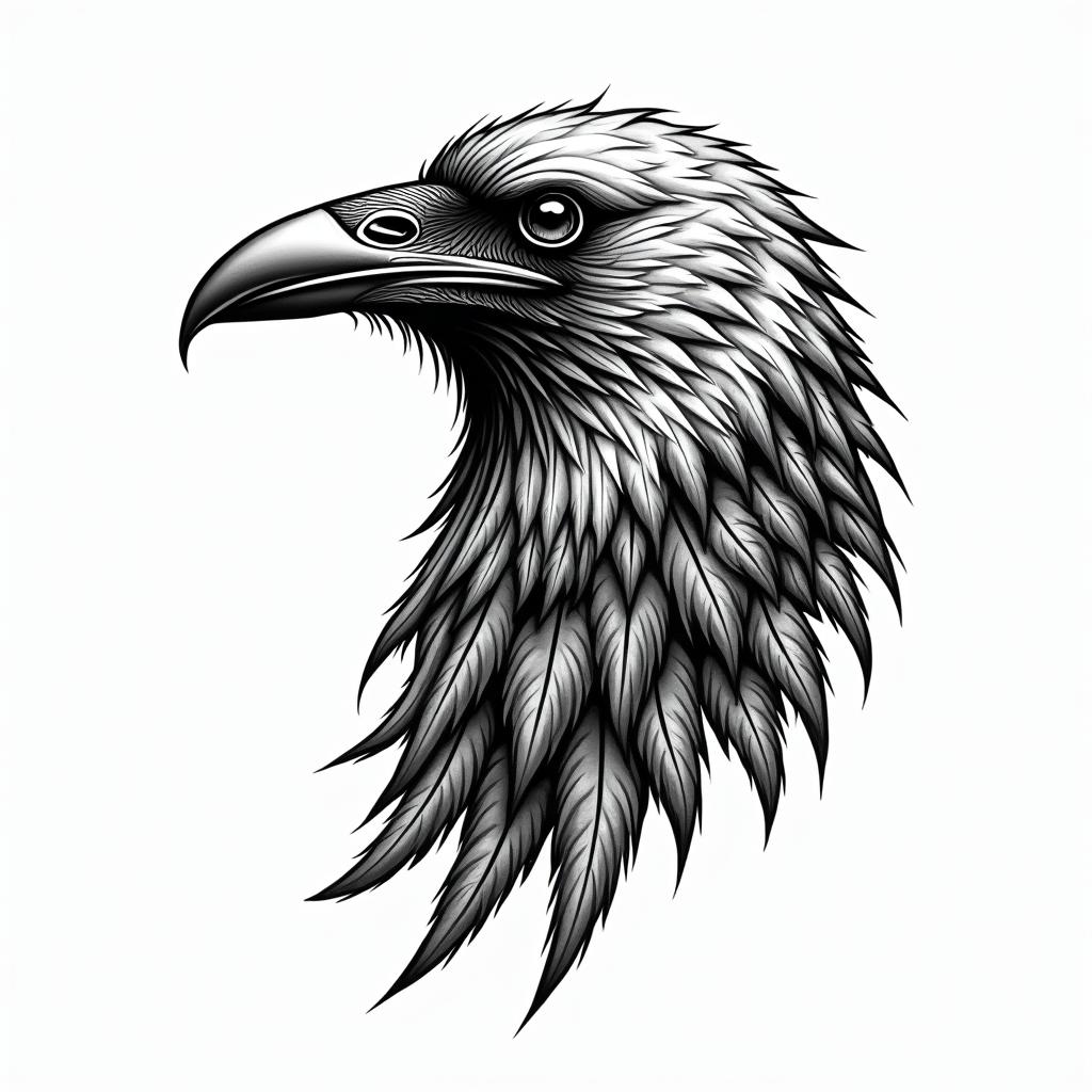 Crowin authentic tattoo style, incorporating traditional modifications, bold black outlines, solid color fills, featuring classic authentic elements - Variation 4