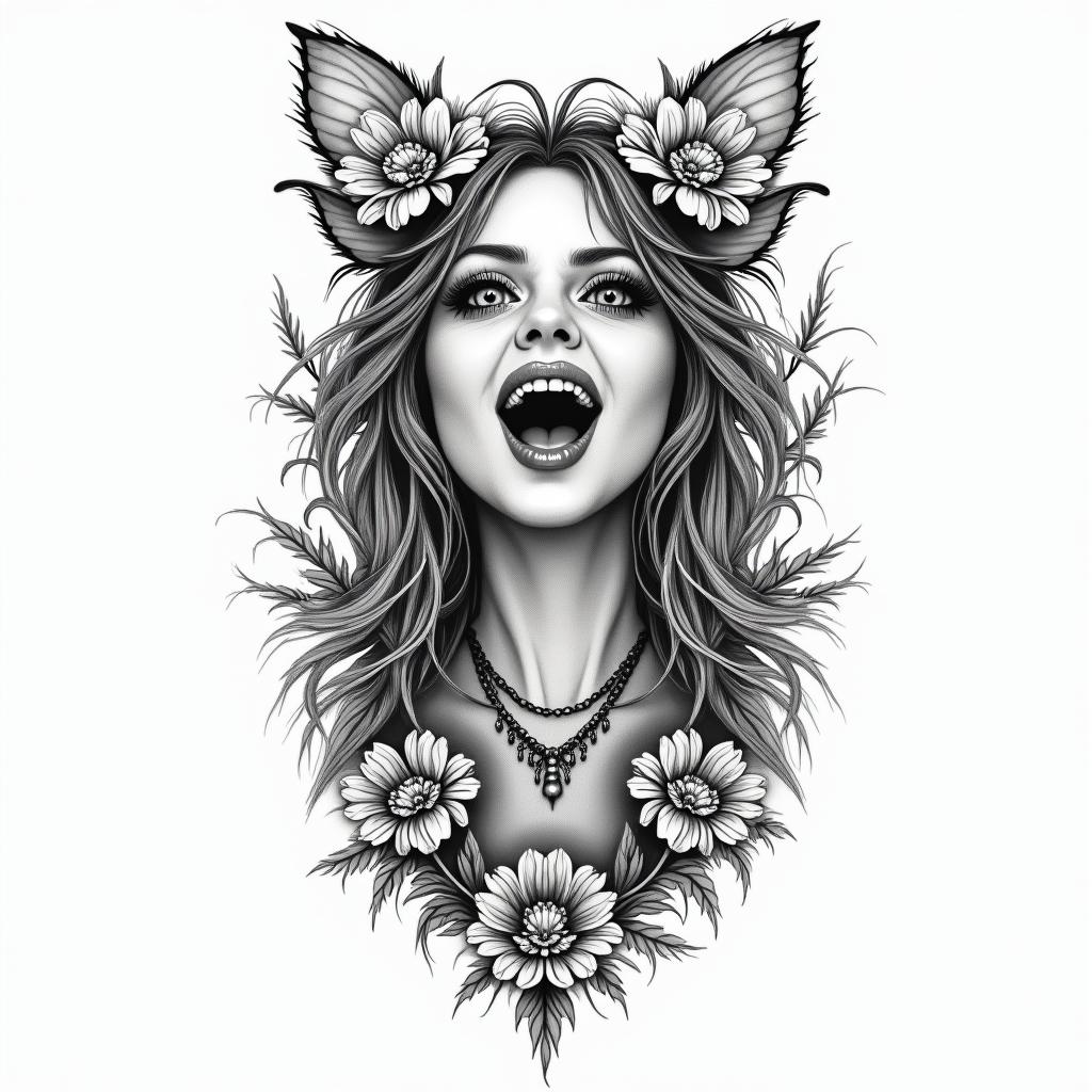 Wildly. Unapologetically Smart. Radically Kind.in bohemian style tattoo, 8k - Variation 3