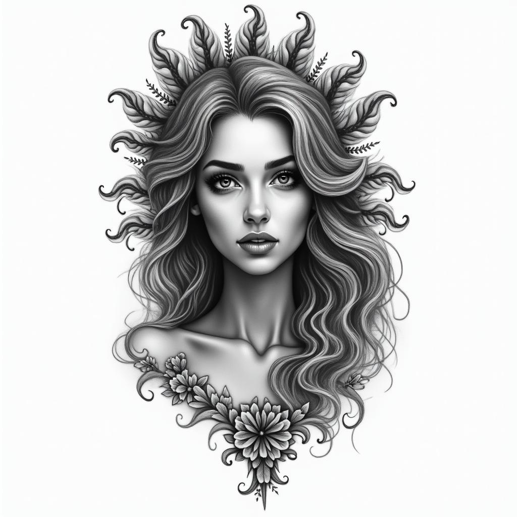 18, pounds, Maria Nikelly, Fortaleza Cearáhigly detailed tattoo - Variation 8