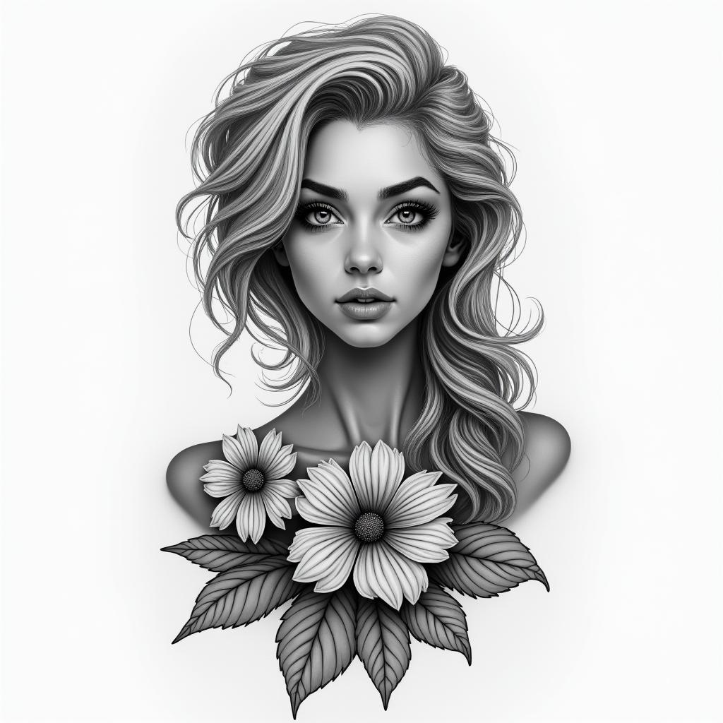 18, pounds, Maria Nikelly, Fortaleza Cearáhigly detailed tattoo - Variation 7