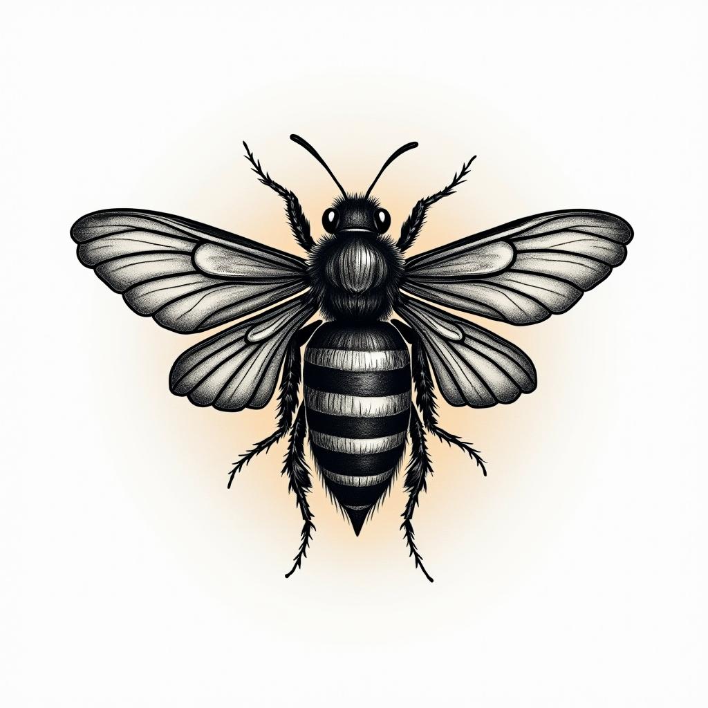 Name SARA with honeybee backgroundtext-based tattoo, gothic font ultra-realistic, perfectly placed, high-quality font design, photo-realistic shading, 8k, high quality, finely detailed typography - Variation 4