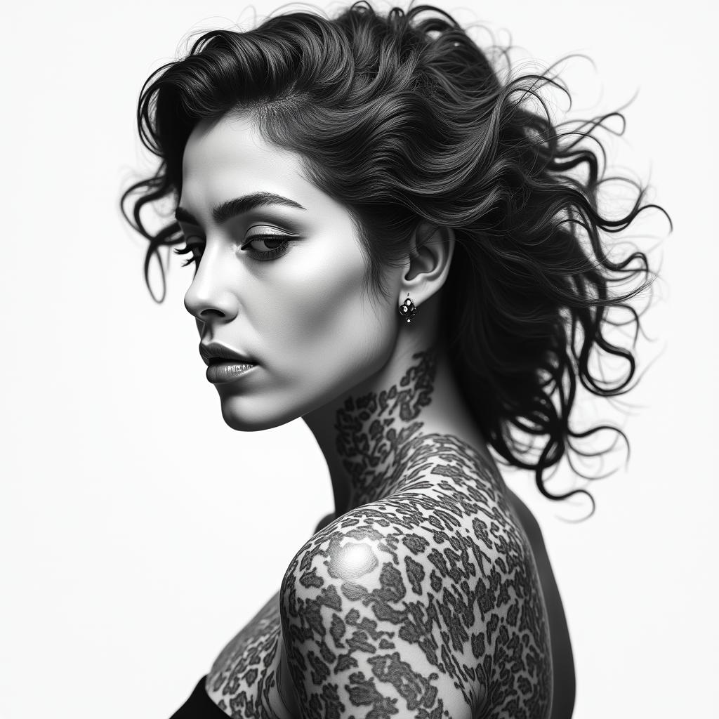 18, pounds, Maria Nikelly, Fortaleza Cearáhigly detailed tattoo - Variation 4