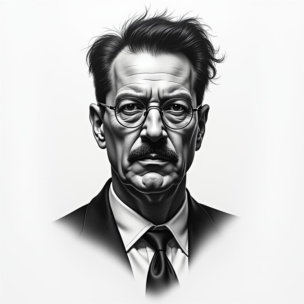 Tattoo based on the novel by George Orwell 1984in realism tattoo style, featuring a highly detailed, lifelike, capturing every detail, photorealistic, ultra realistic, intricate shading, smooth and sharp, - Variation 3