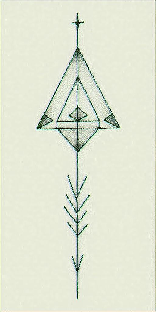 Freya, cancer star sign, mother, artistin minimalist style tattoo, featuring simple shapes and fine lines, with minimal shading and details, tiny triangles, creating a sense of balance and harmony - Variation 4