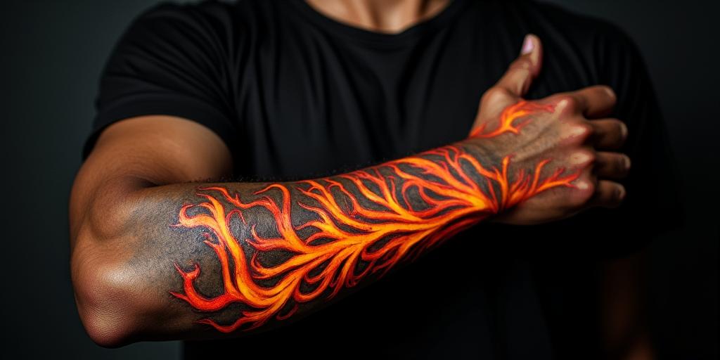 Luke 6:37 - 
Judge not, and ye shall not be judged: condemn not, and ye shall not be condemned: forgive, and ye shall be forgiven:in flame tattoo style showcasing fiery elements with dynamic flame patterns, glowing effect of flames, natural colors - Variation 4