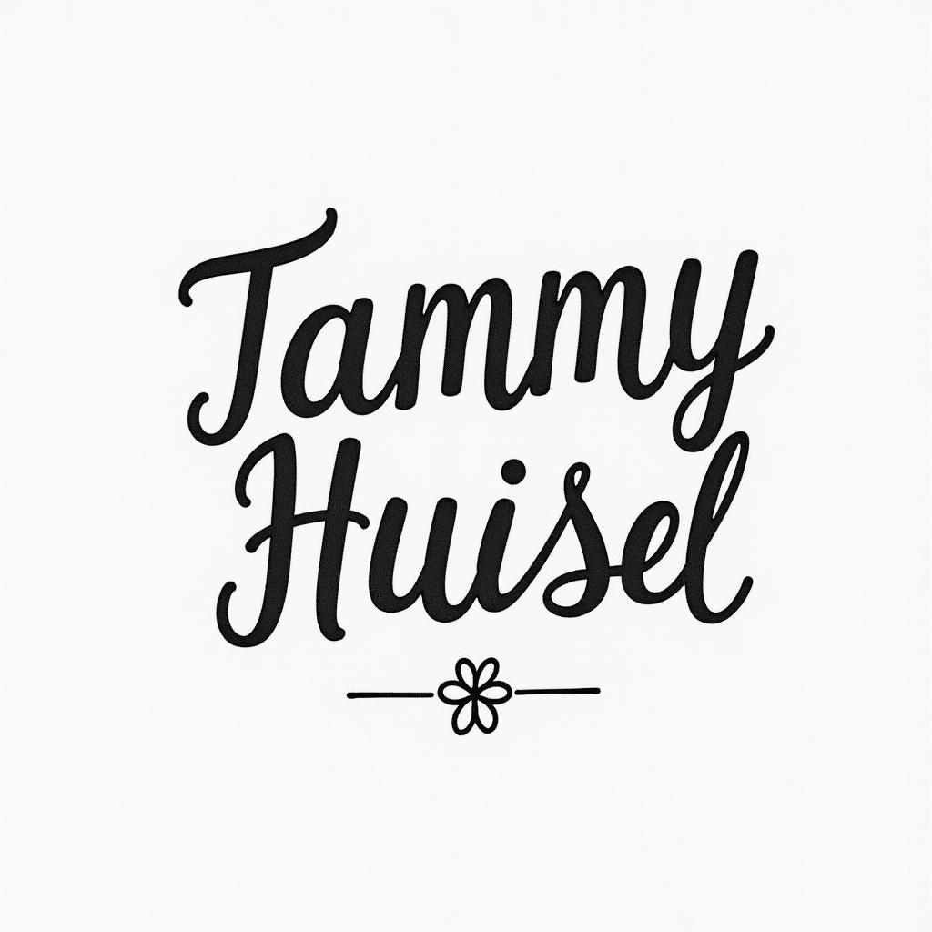 Tammy Huisel
Born April 20, 1982 - at Rest April 4, 2025 A Daughter, mother, best friend , ride or die, The Princess that everyone loves, blessed her so muchminimalist text-based tattoo, Monospace font ultra-realistic, perfectly placed, high-quality font design, photo-realistic shading, 8k, high quality, finely detailed typograph - Variation 3