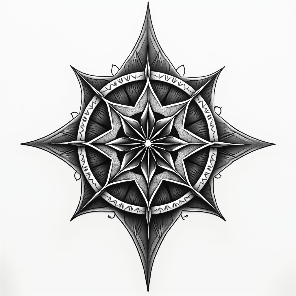 Sacred geometryhigly detailed tattoo - Variation 5