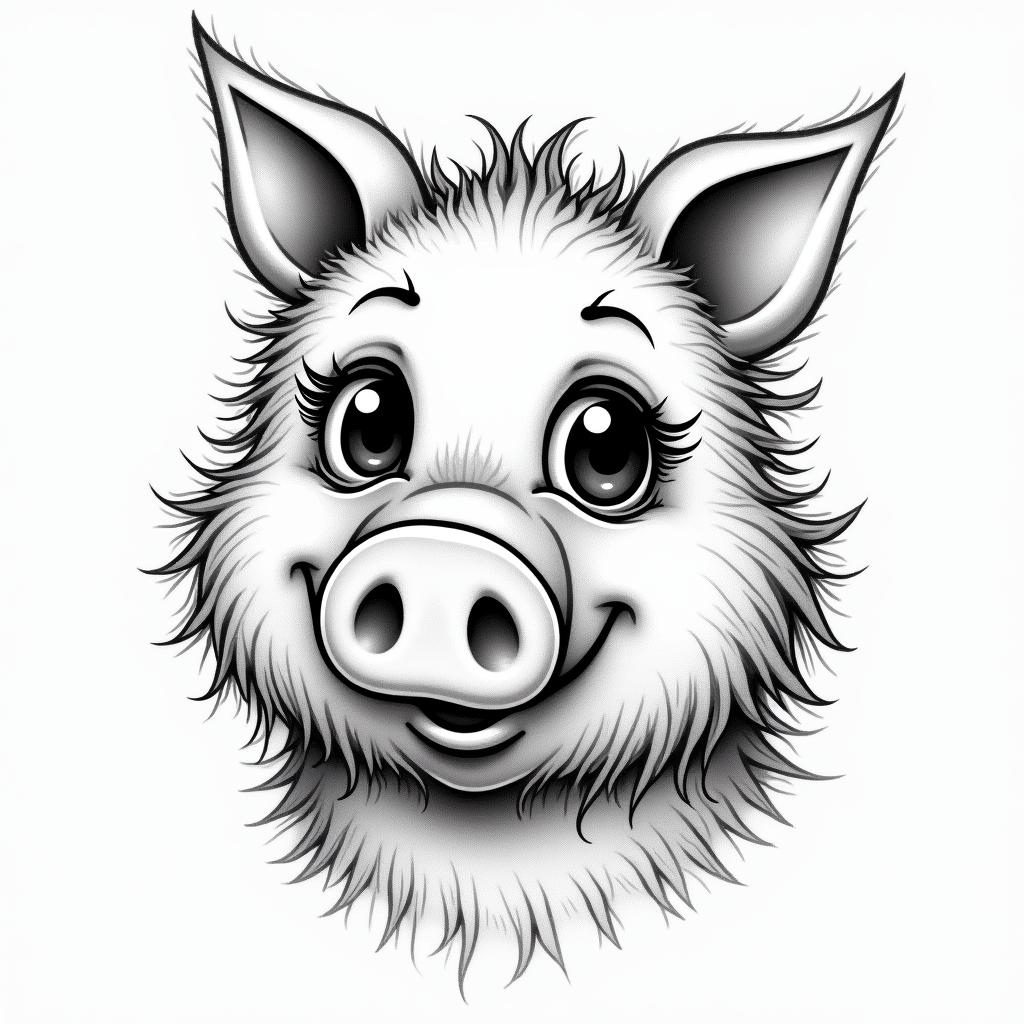 Miss piggytext-based tattoo, japanese font ultra-realistic, perfectly placed, high-quality font design, photo-realistic shading, 8k, high quality, finely detailed typograph - Variation 2