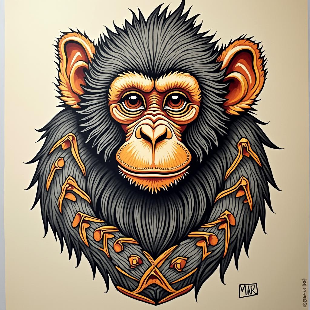 Tribal tattoo example 1