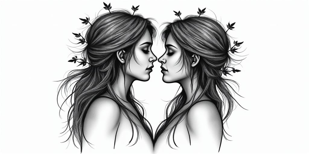 Lovein bohemian style tattoo, 8k - Variation 8