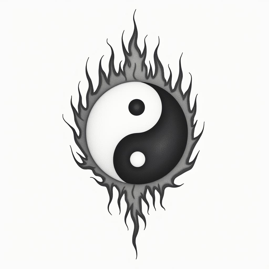 Yin Yang tattoo design