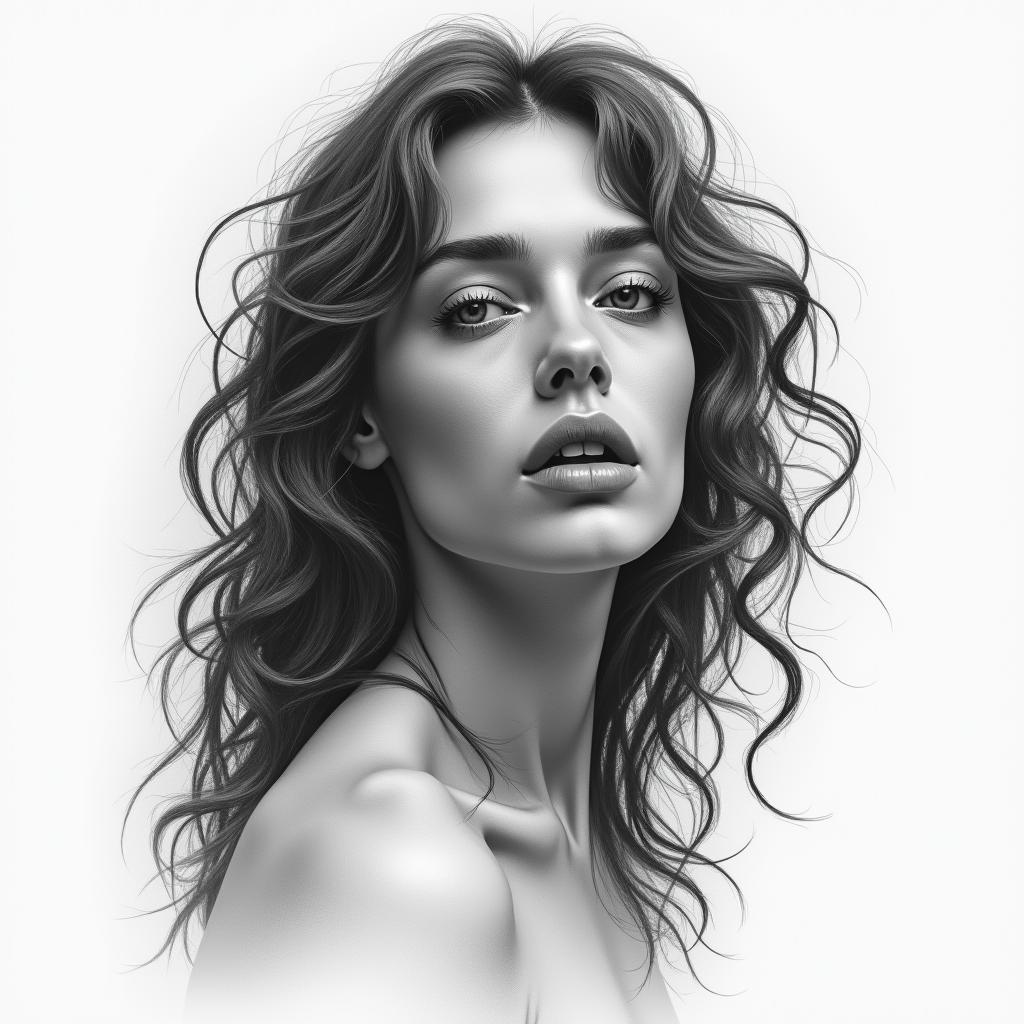 Fall from gracein realism tattoo style, featuring a highly detailed, lifelike, capturing every detail, photorealistic, ultra realistic, intricate shading, smooth and sharp, - Variation 4