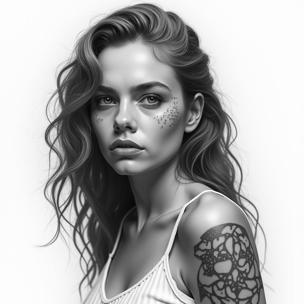 Gone but not forgottenin realism tattoo style, featuring a highly detailed, lifelike, capturing every detail, photorealistic, ultra realistic, intricate shading, smooth and sharp,   - Variation 3