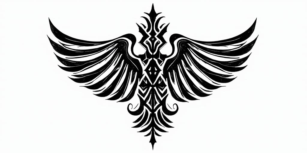The words Son Of Odinin tribal tattoo style, featuring bold and black geometric shapes, curved lines, intertwine and flow seamlessly, creating a powerful and symbolic design, polynesian and maori styles