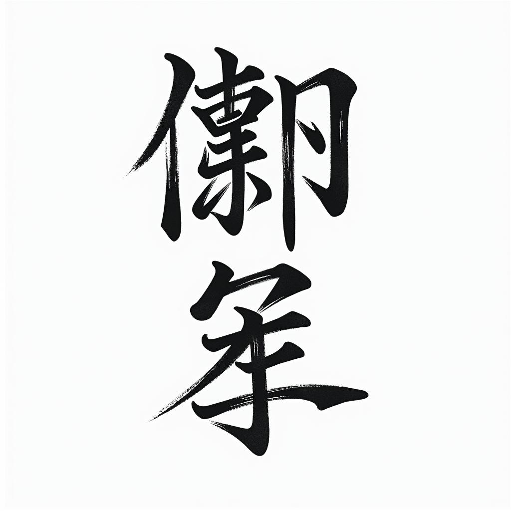 Marilutext-based tattoo, japanese font ultra-realistic, perfectly placed, high-quality font design, photo-realistic shading, 8k, high quality, finely detailed typograph - Variation 4
