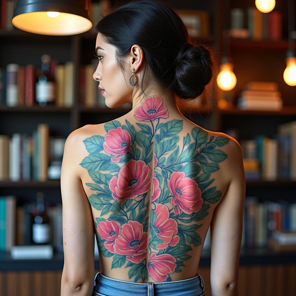 café, booksin distorted and fragmented tattoo design, featuring a classical statue bust, in a glitch art style with vibrant, overlapping colors of cyan, magenta, and yellow, creating a digital distortion effect