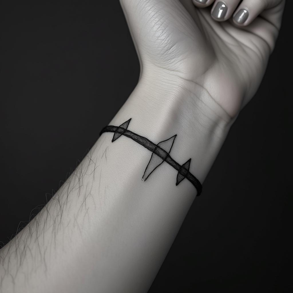 Make 3 bracelets with names
Nate Jobe Kade Thea Grace Ted William Josie Elsie Winnie Estherin minimalist style tattoo, featuring simple shapes and fine lines, with minimal shading and details, tiny triangles, creating a sense of balance and harmony - Variation 3