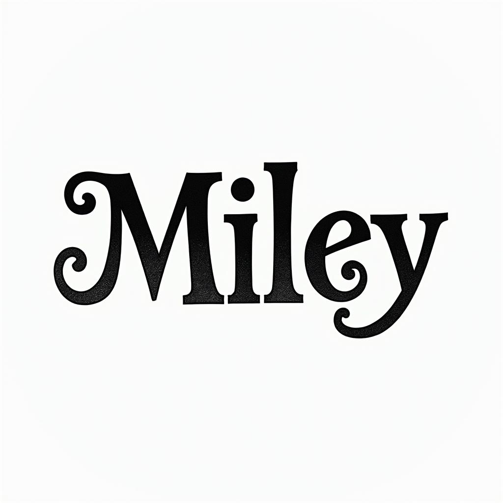 Mileytext-based tattoo, japanese font ultra-realistic, perfectly placed, high-quality font design, photo-realistic shading, 8k, high quality, finely detailed typograph - Variation 2
