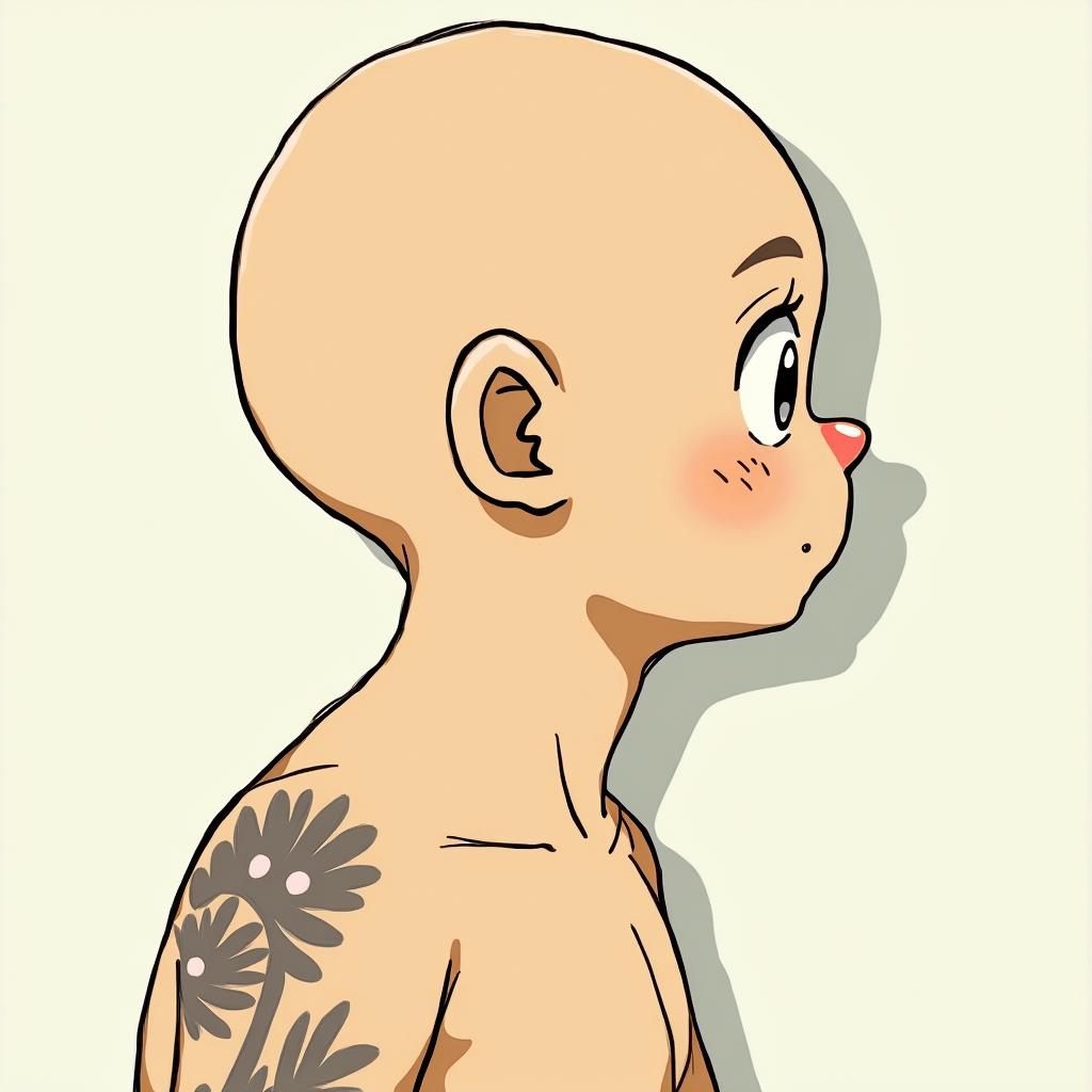 Kelvin days Galician April 16, 1997 Aries sign.Ghibli, Studio Ghibli aesthetic, hand-drawn anime style, retro nostalgic atmosphere, retro soft pastel color palette with earthy tones, retro Japanese cinematic shot, yellow tint effect, bald character, smooth surface, anime shadow 90's anime style