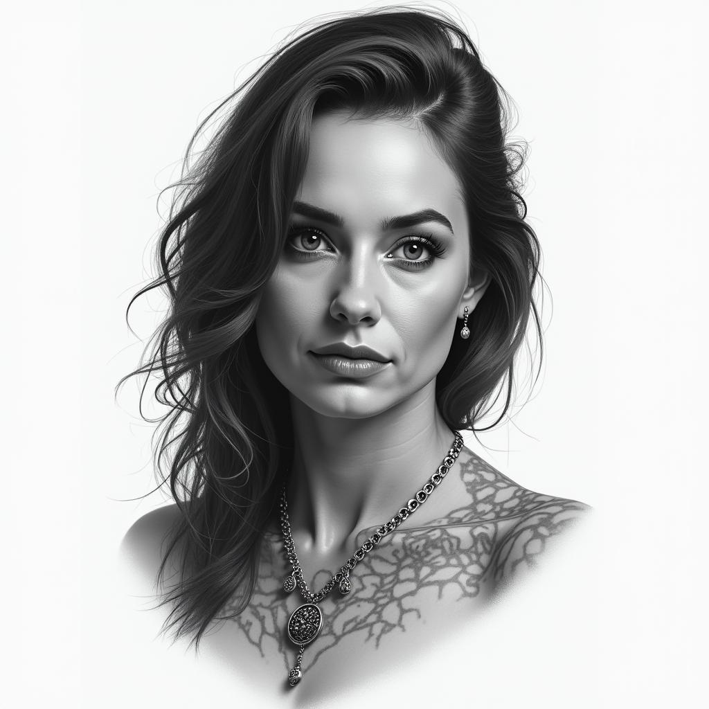 Super momin realism tattoo style, featuring a highly detailed, lifelike, capturing every detail, photorealistic, ultra realistic, intricate shading, smooth and sharp, - Variation 3
