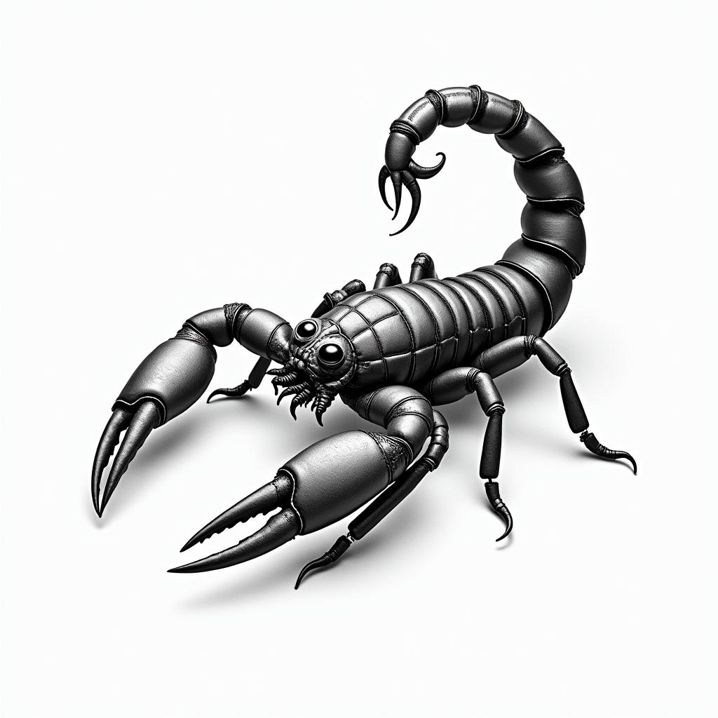 Lea scorpion hammin bohemian style tattoo, 8k - Variation 2