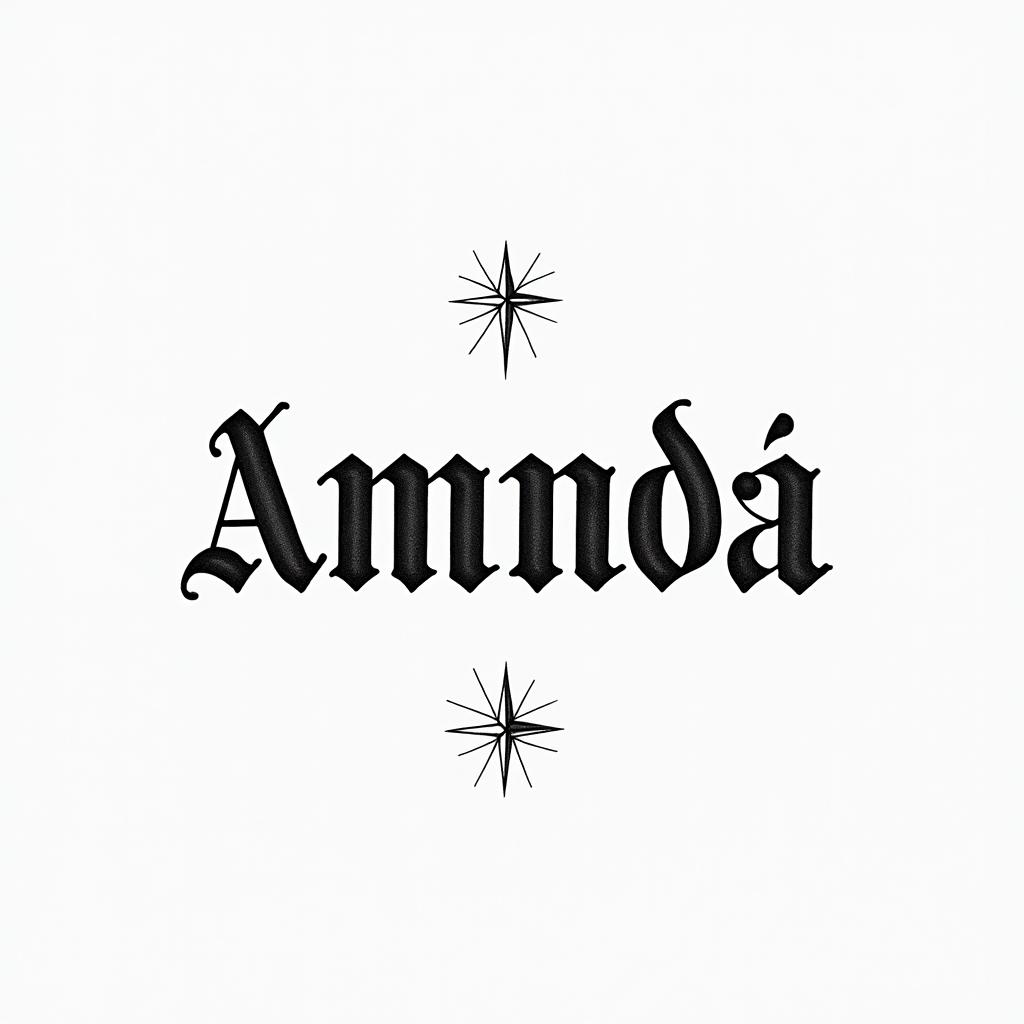 My wife Jéssica and children Amanda and Antony.minimalist text-based tattoo, Monospace font ultra-realistic, perfectly placed, high-quality font design, photo-realistic shading, 8k, high quality, finely detailed typograph - Variation 2