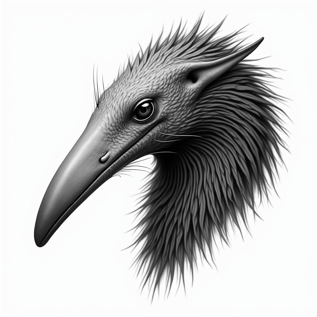 Anteaterin realism tattoo style, featuring a highly detailed, lifelike, capturing every detail, photorealistic, ultra realistic, intricate shading, smooth and sharp, - Variation 2