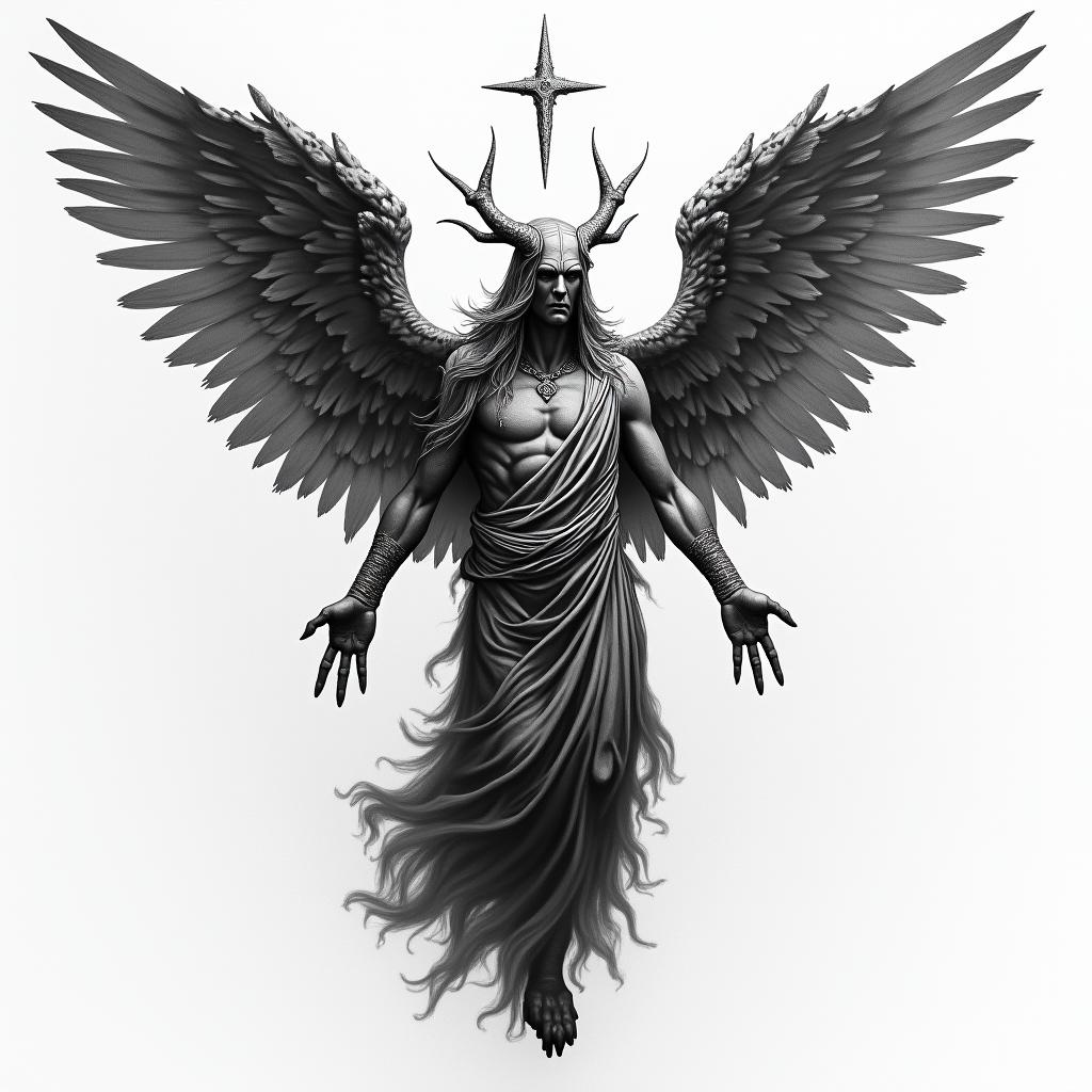 The biblical account of the apocalypse, the book of revelation in picture form.in realism tattoo style, featuring a highly detailed, lifelike, capturing every detail, photorealistic, ultra realistic, intricate shading, smooth and sharp, - Variation 3