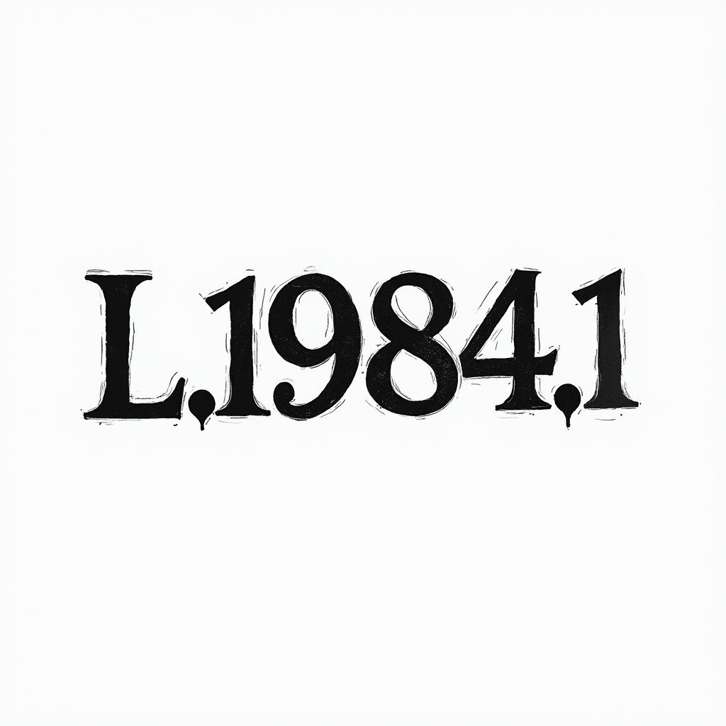 L.IV.MCMLXXXIV translates to 1984 in English.text-based tattoo, japanese font ultra-realistic, perfectly placed, high-quality font design, photo-realistic shading, 8k, high quality, finely detailed typograph - Variation 4