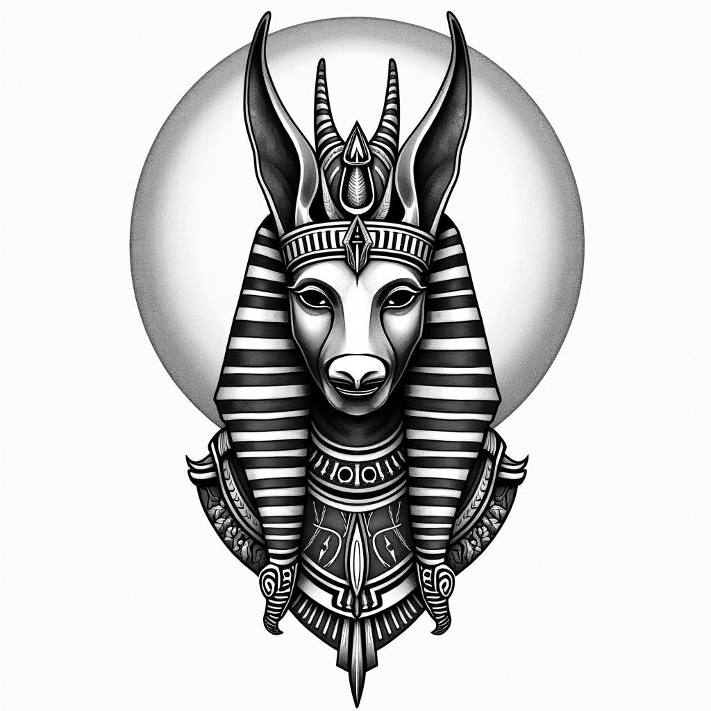 Egypt and swedenin authentic tattoo style, incorporating traditional modifications, bold black outlines, solid color fills, featuring classic authentic elements - Variation 3