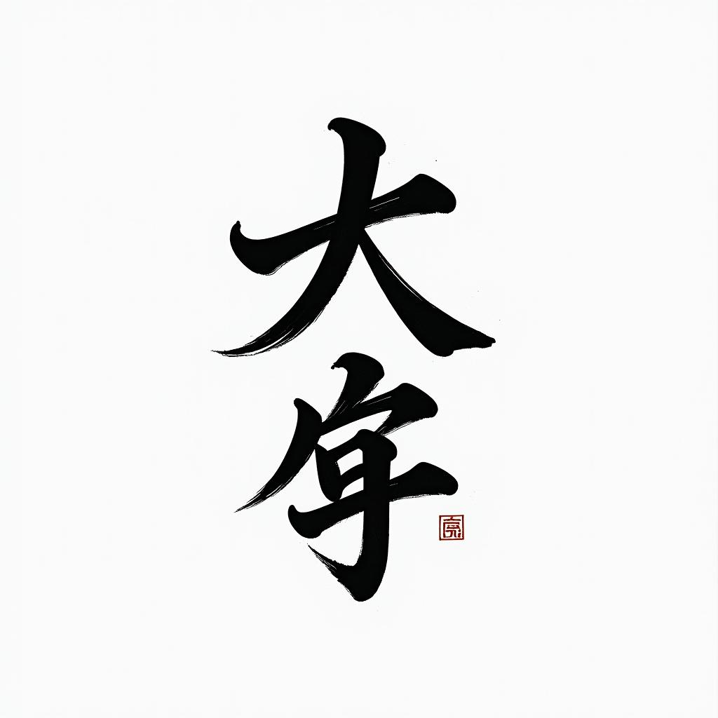 Kyokushinkaitext-based tattoo, japanese font ultra-realistic, perfectly placed, high-quality font design, photo-realistic shading, 8k, high quality, finely detailed typograph - Variation 2