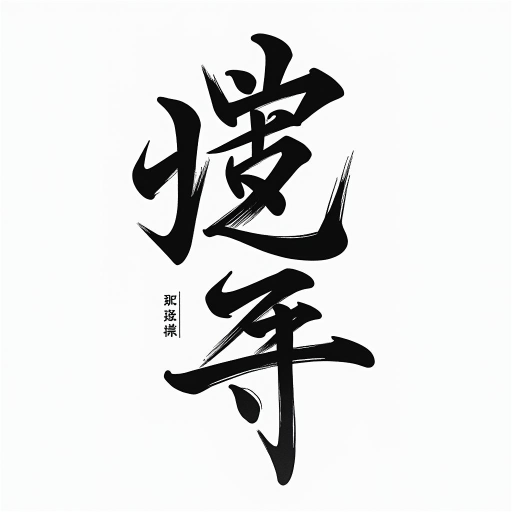 Kyokushinkaitext-based tattoo, japanese font ultra-realistic, perfectly placed, high-quality font design, photo-realistic shading, 8k, high quality, finely detailed typograph - Variation 3