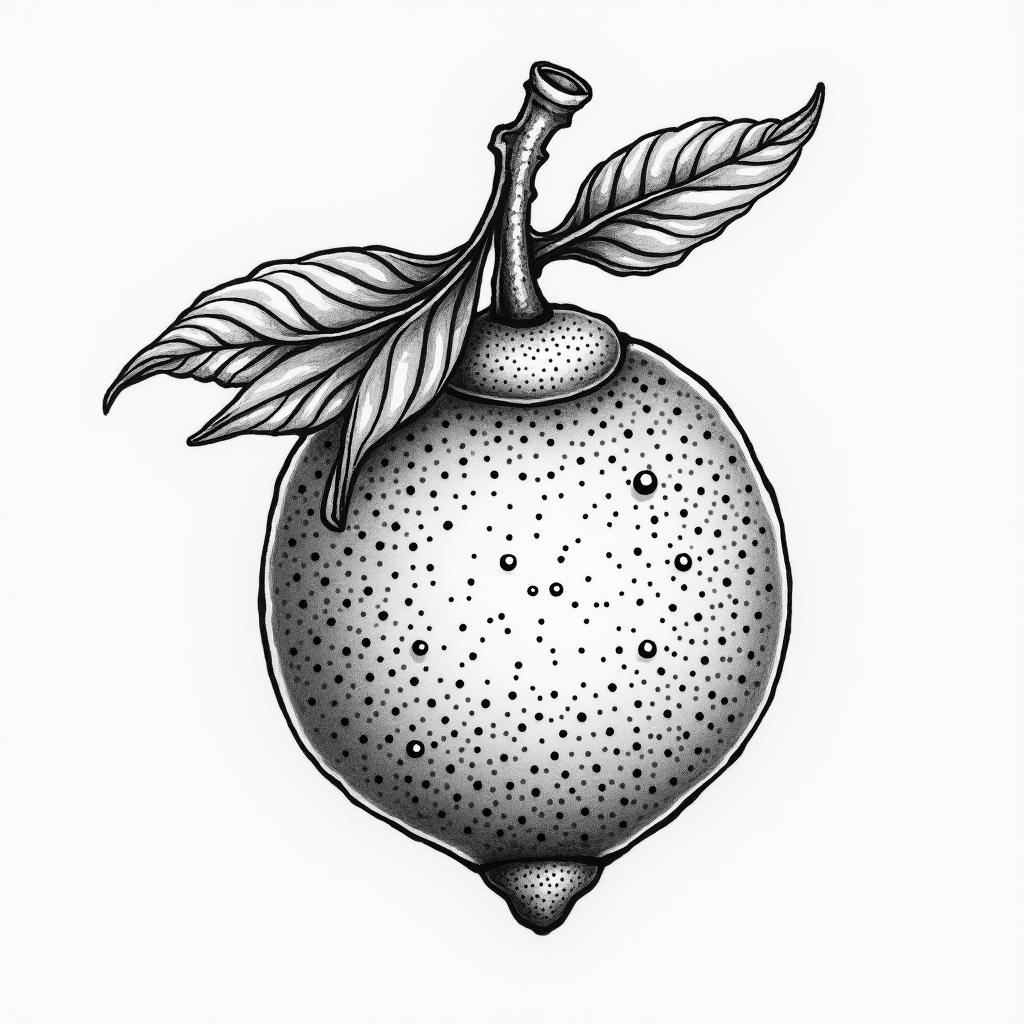 Lemonin japanese style tattoo, detailed tattoo, traditional japanese culture tattoo, mythology, 8k - Variation 4