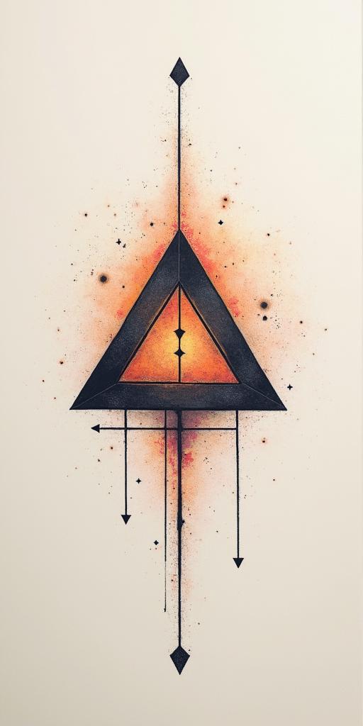 SON NAMED JJ DECEMBER 23 14 CAPRICORN MUSIC EMINEM infinity gamer roblox iphonesin minimalist style tattoo, featuring simple shapes and fine lines, with minimal shading and details, tiny triangles, creating a sense of balance and harmony - Variation 3