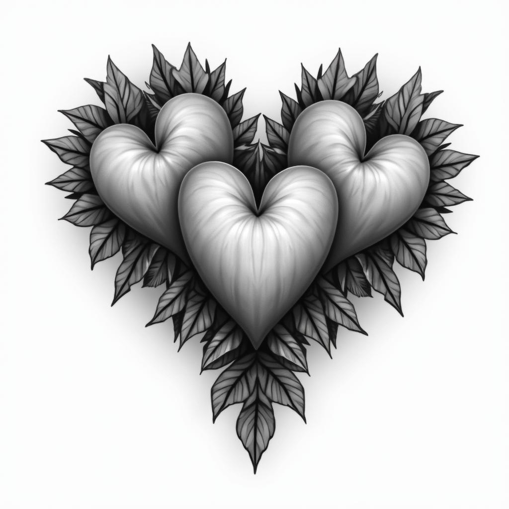 Simple
Three
Hart's with latter's inside RKHhigly detailed tattoo - Variation 5