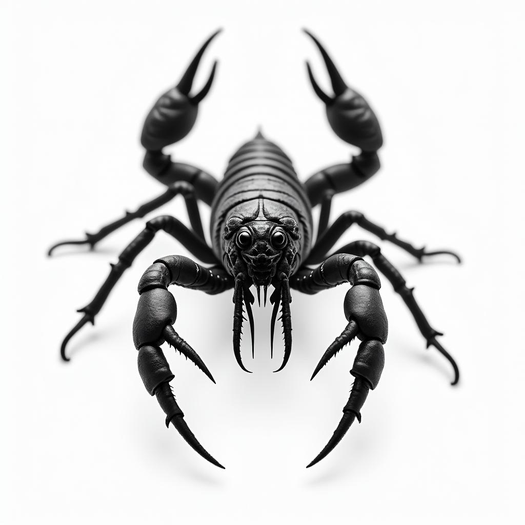 Scorpion with sharp, detailed clawshigly detailed tattoo - Variation 37