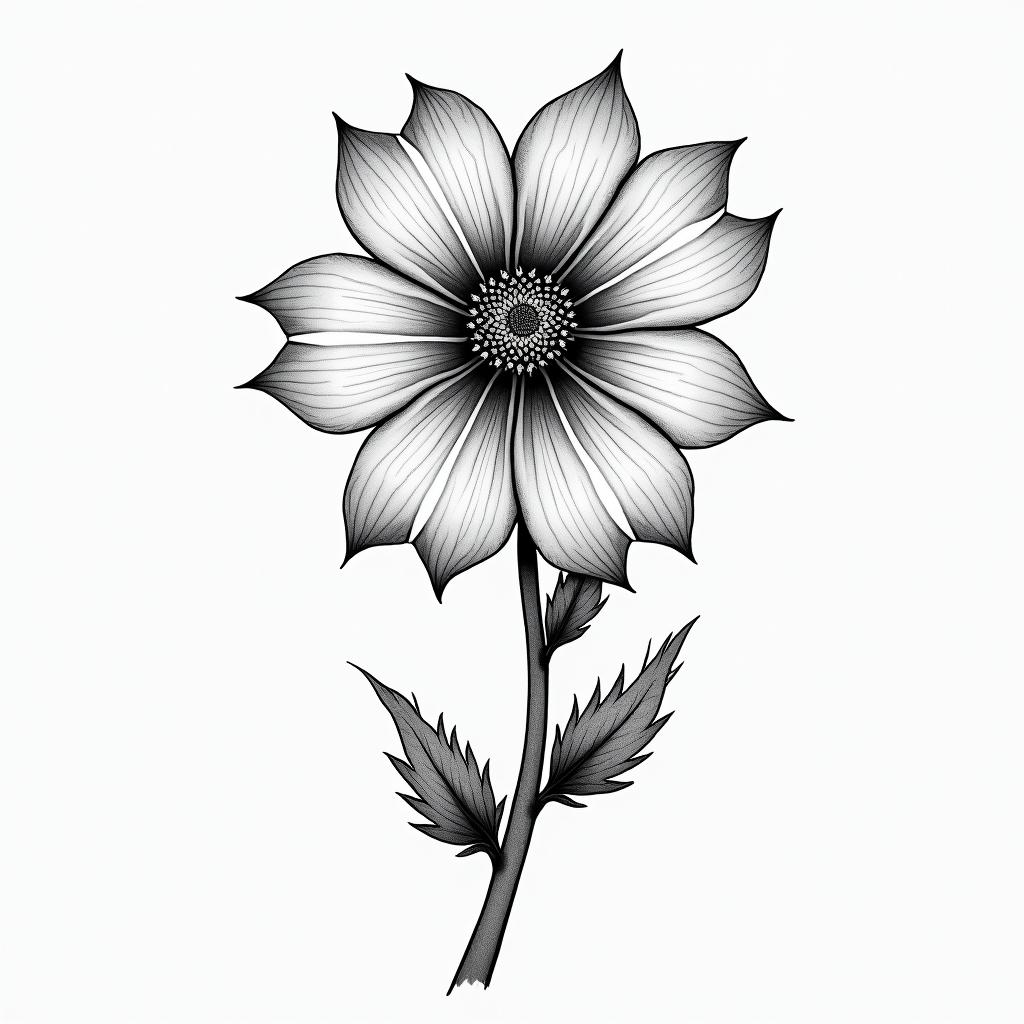 Flower peddle in the background fallingin japanese style tattoo, detailed tattoo, traditional japanese culture tattoo, mythology, 8k - Variation 3